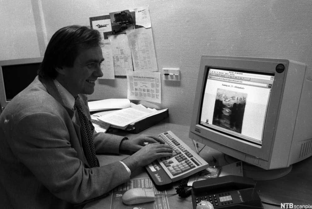 Direktør Knut Falchenberg i Oslonett, 1995.