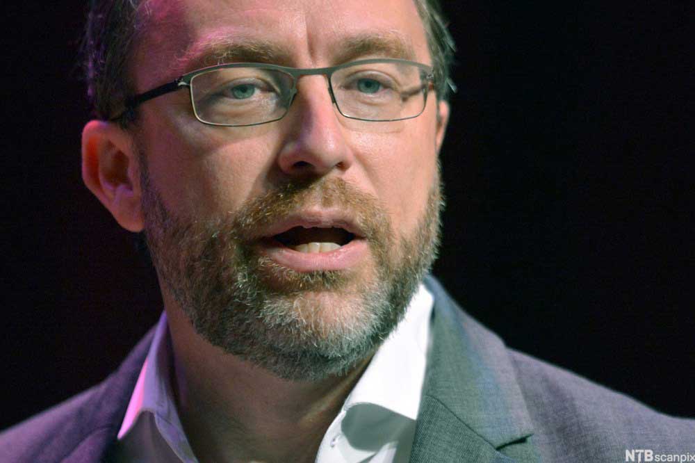 Jimmy Wales som grunnla Wikipedia