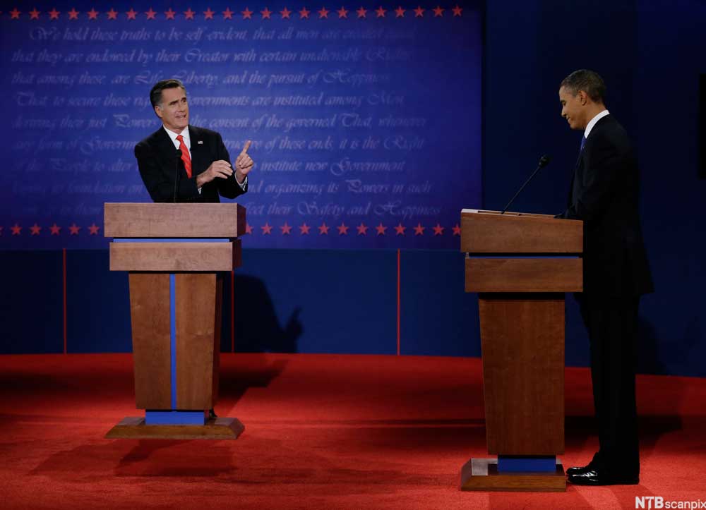 Obama og Romney i tv-debatt